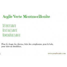 Argile verte illite, Argile Montmorillonite. 100 gr