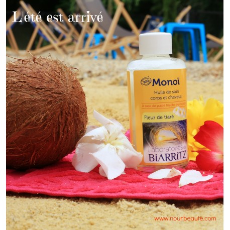 Monoï Bio, Fleur de Tiaré. Laboratoires de Biarritz, 100ml