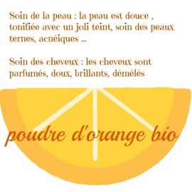 Poudre d'orange Bio, 100 gr