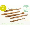 Eco bamboo, Brosse à dents en Bambou Biodégradable, Soft
