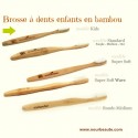 Brosse à dents enfants en bambou