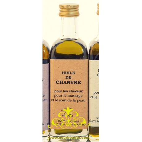 Huile de Chanvre bio, 60 ml.