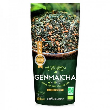 Aromandise, Thé vert genmaicha bio. 100 gr