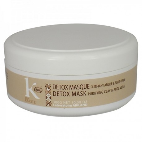 Masque détox cheveux bio, K pour karité.300 Gr