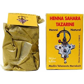 Hénné Tazarine, BAQ, Maroc,100gr, Boîte jaune