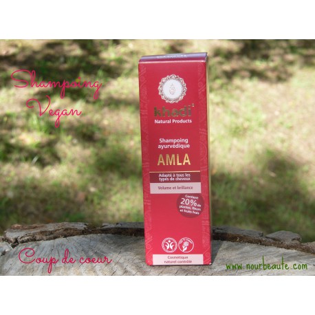 KHADI Shampoing Ayurvédique Amla Volume & Brillance, 210 ml