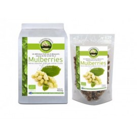 Mulberries, Mûres Blanches Certifié A B, 400 gr, Ecoidées