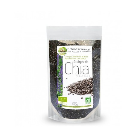 Ecoidées Graines de Chia Noires certifié AB- 200gr